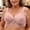 Pink, variant on Women's Leaf-Lace Wireless Bra, V-Neck & Adjustable Wide Straps with Tassel Charm, Supportive for Errands and Outings Khaki 46