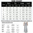 thumbnail image 2 of Flare Sweatpants Women Baggy Lightweight Drawstring Fleece Sweatpants Winter Lounge Athletic Flared Pants, 2 of 6