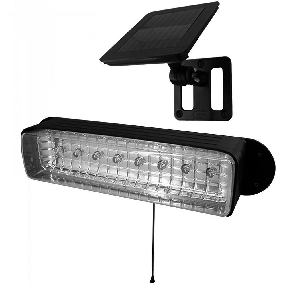 Solar-Powered 8-LED Shed Light, Easy Installation, Sun Powered, Emits