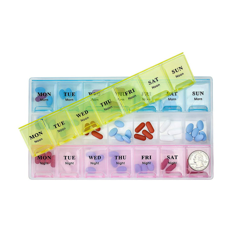 Up To 33% Off on Weekly Pill Box Organizer Twi