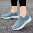 thumbnail image 5 of Viluyesy Womens Athletic Sneaker, Soft Sole Mesh Comfort Non-slip Running Casual Shoes Blue US7.5, 5 of 7