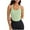 Green, variant on Bxsruta Women's Seamless Sports Bra Workout Crop Top Tank Tops for Women Long Lined Sports Bra Ribbed Crop Top Fitness Black S