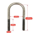 thumbnail image 3 of Southwest Wheel Trailer Axle 1 3/4" Round U-Bolt Kit Made in The U.S.A., 3 of 4