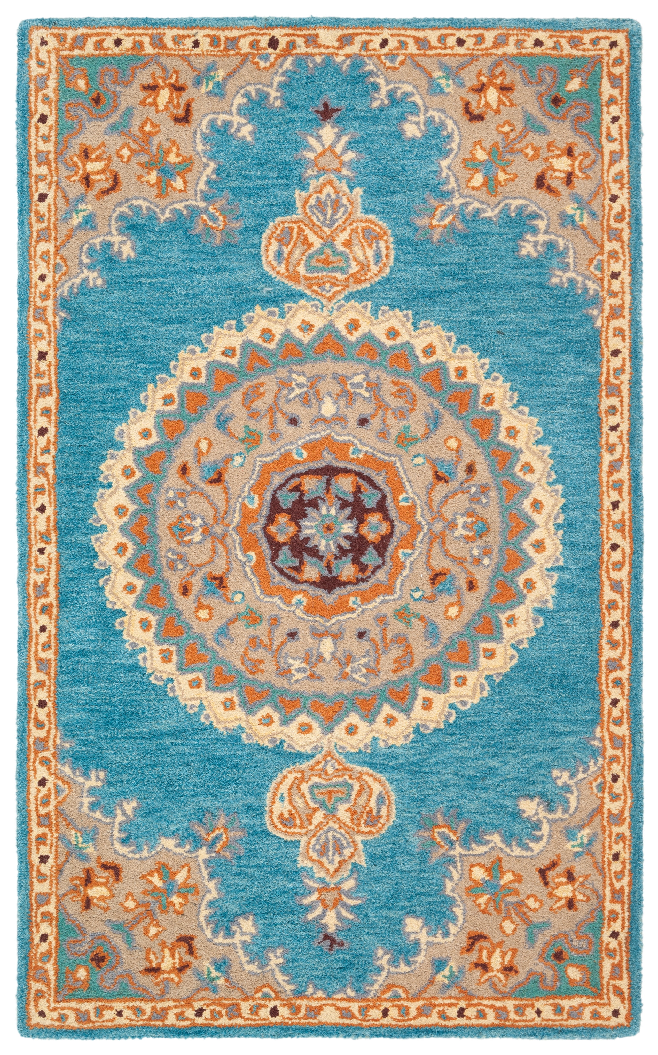 Safavieh Heritage Jacinth Oriental Area Rug, Blue/Beige, 4' x 6'
