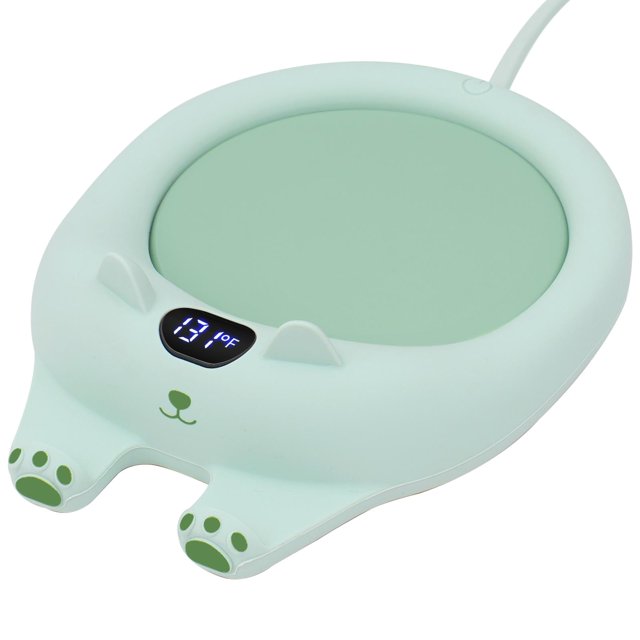 WJCA 3-Temperature Smart Mug Warmer, Auto Shut-Off Heating Pad for Coffee Tea Milk, Multi-Purpose Desk Candle Warmer, Assorted Colors.