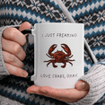 thumbnail image 6 of I Just Freaking Love Crabs, Crab Mug, Love Crab, Crab Gifts, 11 Oz Novelty Coffee Mug/Cup, Black, 6 of 8