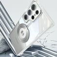 thumbnail image 7 of Designed for Samsung Galaxy S24 Ultra Crystal Clear Back Case, Luxury Case with Lens Protector Drop Protective Magnetic Rotating Ring Kickstand Shockproof Thin Fit Phone Case Cover, White, 7 of 7