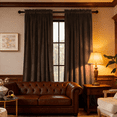 thumbnail image 6 of SNITIE Velvet Curtains 2 Panels, Thermal Insulated Rod Pocket Curtains, Soft Privacy Light-Filtering Velvet Drapes for Bedroom Living Room, 6 of 7