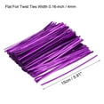 thumbnail image 2 of Uxcell Foil Twist Ties 6" Plastic Closure Tie for Tying Bread, Candy, Cookies, Gift Bags, Purple 750 Pack, 2 of 5