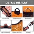 thumbnail image 6 of Arkham Dog Harness, No-Pull Pet Harness with 2 Leash Clips, Adjustable Soft Padded Dog Vest, Reflective No-Choke Pet Oxford Vest with Easy Control Handle for Large Dogs, Orange, M, 6 of 7