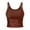 Red 1, variant on Cami Top Crop Tops for Women Square Neckline Camisole Tank 2025 Workout Ribbed High Neck Beach Vacation Oufits Clothes Blouses for Women Casual Summer Women Blouses Yellow L
