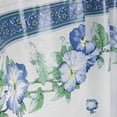 thumbnail image 2 of 71" White and Blue Pastel Floral Shower Curtain, 2 of 2