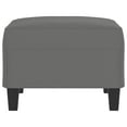 thumbnail image 2 of vidaXL Footstool Dark Grey 70x55x41 cm Microfibre Fabric, 2 of 4