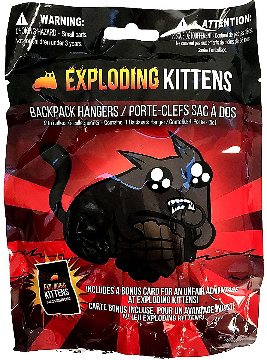 or Zombie Exploding Kittens Backpack Hangers Hairy Potato 