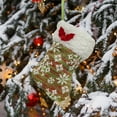 thumbnail image 4 of PPgejGEK Christmas Ornament Knitted Mini Christmas Stocking Christmas Tree Hanging Decoration Gift Bag Christmas Stocking Ornament for Decorating Holiday Party Tables, 4 of 4