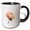 Black/White, variant on 3drose, Narcissus Paperwhites Flower Cut Out, 11oz Two-tone Green Mug