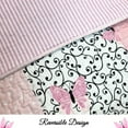 thumbnail image 2 of Cozy Line Home Fashions Emerson Pink Butterfly Patchwork Reversible Cotton Quilt Bedding Set, Twin 2-Piece, 2 of 4