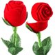 thumbnail image 1 of Rose Ring Box Romantic Style Jewelry Holder for Weddings and Engagements 22x5cm Display 2Pcs, 1 of 2