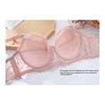 thumbnail image 5 of VISALY T-Shirt Bras Lace Bras Women's 3PC Bra Casual And Fashionable Large Size Bra Thin Sponge Gathering Underwear Lace Bra Spaghetti Strap Bra Comfortable Bras For Women Bras For Women BK1 75B, 5 of 7