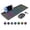 Black, variant on Wireless Keyboard and Mouse Combo - Ergonomic Wave Rechargeable Keyboard with Soft Leather Wrist Rest, RGB Backlit -Black