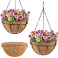 thumbnail image 1 of 1 Pack Hanging Planter Baskets With 3 Leg Chains Set Hanging Wire Baskets Holder, 1 of 3