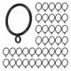 thumbnail image 2 of 40 Pack 1.5 Inch (38Mm) Inner Diameter Metal Curtain Rings Drapery Eyelet Curtain Rings - Black, 2 of 5