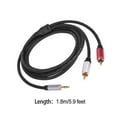 thumbnail image 4 of Seitruly Cable adaptador RCA de 3,5mm, extensión de Audio de doble blindaje, altavoz de cine en casa, amplificador de potencia, accesorios Cables de audio/vídeo, 4 of 6