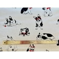 thumbnail image 3 of Dog - French Bulldog Fabric - Japanese Linen Cotton Oxford Fabric - 1/2 Yard, 3 of 7