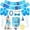 Blue, variant on Dog Birthday Party Supplies Birthday Boy Girl Cake Bandana Triangle Scarf Clothes Shirt Cute Dog Hat Dog Bow Tie Collar with Numbers for Dog Puppy Birthday