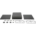 thumbnail image 3 of Gas Stove Commercial Restaurant Kitchen Stand 4 Burners Cooking Gas Stove Set With Cover White/Black (Black), 3 of 3