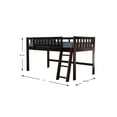 thumbnail image 7 of OS Home & Office Model 82904-1 Espresso Twin Low Loft Bed, 7 of 7