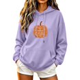 thumbnail image 2 of DIOAZUD Womens Halloween Sweatshirts Plus Size Pumpkin Graphic Pullover Hoodies Stretch Classic Long Sleeve Sweater Tops Halloween Clothes, 2 of 5