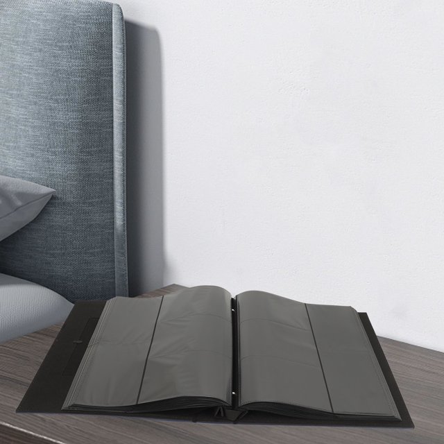 Insert Album, Delicate Texture, Large Capacity Storage, Lightweight and Portable PU Leather Photo Album with Durable Material for Long Term Photo Preservation