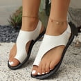 thumbnail image 5 of Taylonsss Women's Fashionable Casual Thong Sandals with Adjustable Ankle Strap and Soft Sole for Plus Size Comfort Ideal for Summer Beach and Daily Wear, 5 of 9