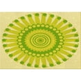 thumbnail image 1 of Ahgly Company Machine Washable Indoor Rectangle Transitional Green Area Rugs, 2' x 4', 1 of 7