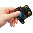 thumbnail image 4 of OULII Car Circuit Breaker Automobile Circuit Breaker Short Circuit Protection Black Zinc Alloy 1Pack, 4 of 8
