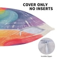 thumbnail image 5 of Multi-Size Linen Sofa Pillow Cover Invisible Zipper Open And Close Strong Use For Sofa Chair Garden Sofa Car Gray Tie-Dye Background Rainbow Colors_3 20"X20", 5 of 8