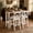 White, variant on 48" Farmhouse Bar Height Dining Set with 2 Chairs, Solid Wood Breakfast Nook Table for Small Spaces, White