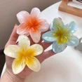 thumbnail image 3 of Pinza hawaiana para el pelo de 4/8cm, pinzas de flores degradadas, garra grande para horquillas gruesas/finas para mujer, pasadores, accesorios para el cabello de playa, 3 of 5