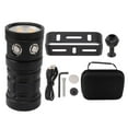 thumbnail image 1 of Linterna de buceo 18000LM 6000K IPX8, impermeable, recargable por USB, LED, con 3 luces para actividades subacuáticas de 100 m., 1 of 14