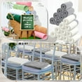 thumbnail image 5 of 12 Pcs Fleece Throw Blankets Bulk 50 x 60 in Outdoor Wedding Guest Gifts Soft Lightweight Sleepover Party Lap Blankets Pet Sofa Couch Home Office Donation Homeless (Mint Green), 5 of 7