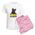 thumbnail image 6 of CafePress - Frenchie Bookworm Women's Light Pajamas - Women's Short Sleeve Print T-Shirt and Pants Light Cotton Pajama Set, 6 of 7
