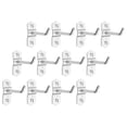 thumbnail image 4 of 12 pcs Pegboard Hooks Wall Pegboard Storage Hooks Metal Pegboard Hanging Hooks for Tools, 4 of 5