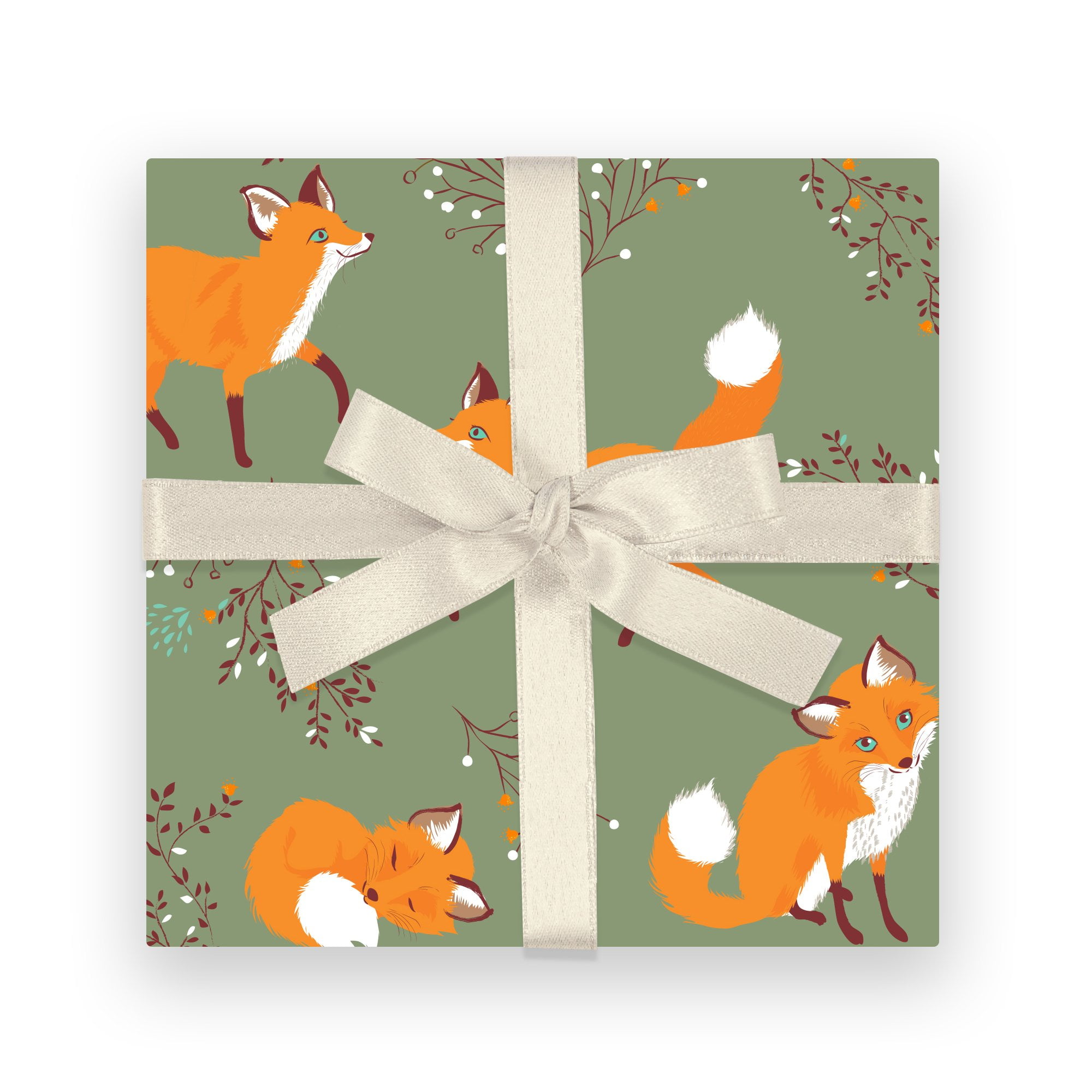 Gift Wrap - Little Foxes