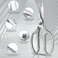 thumbnail image 2 of Kitchen Scissors 2Pack,Poultry Shears Heavy Duty Meat Scissors, Dishwasher Safe Multipurpose Stainless Steel Sharp Utility Food Scissors for Chicken, Shrimps, Fish, Herb,Seafood, 2 of 6