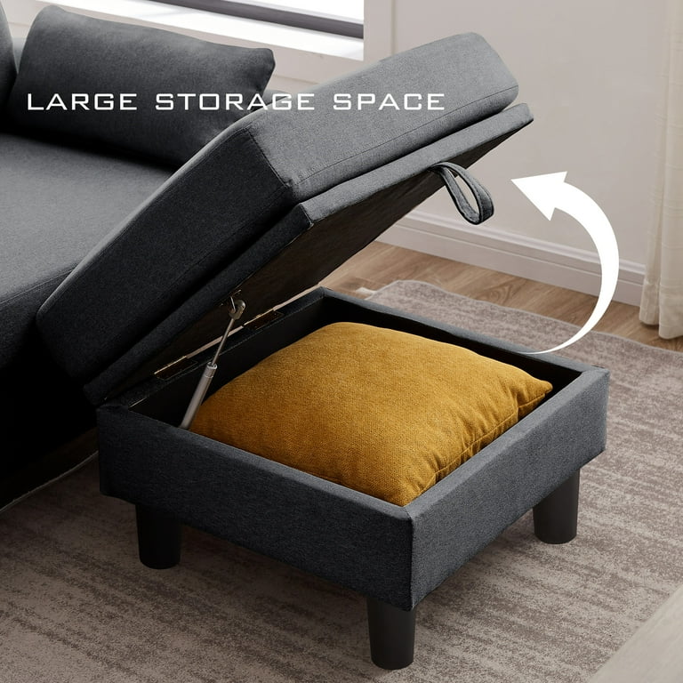 Pingliang Home Comfortable & Durable 4-Seat L-Shaped
