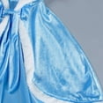 thumbnail image 6 of Esho 2-9Y Children Christmas Costumes Princess Cloak, Kids Xmas Santa Claus Velvet Hooded Cape Robe, Toddler Girls Boys Party Masquerade Capes Dress up for Halloween Christmas Carnival, 6 of 7