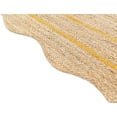 thumbnail image 3 of KLAVATE Natural Jute Wave Edge Hand Braided Scalloped Farmhouse Jute Runner Rug, 3 of 4