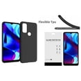 thumbnail image 2 of For Motorola Moto G Go Xt2163-7 Flexi Tpu Skin Case Phone Cover + Tempered Glass, 2 of 2