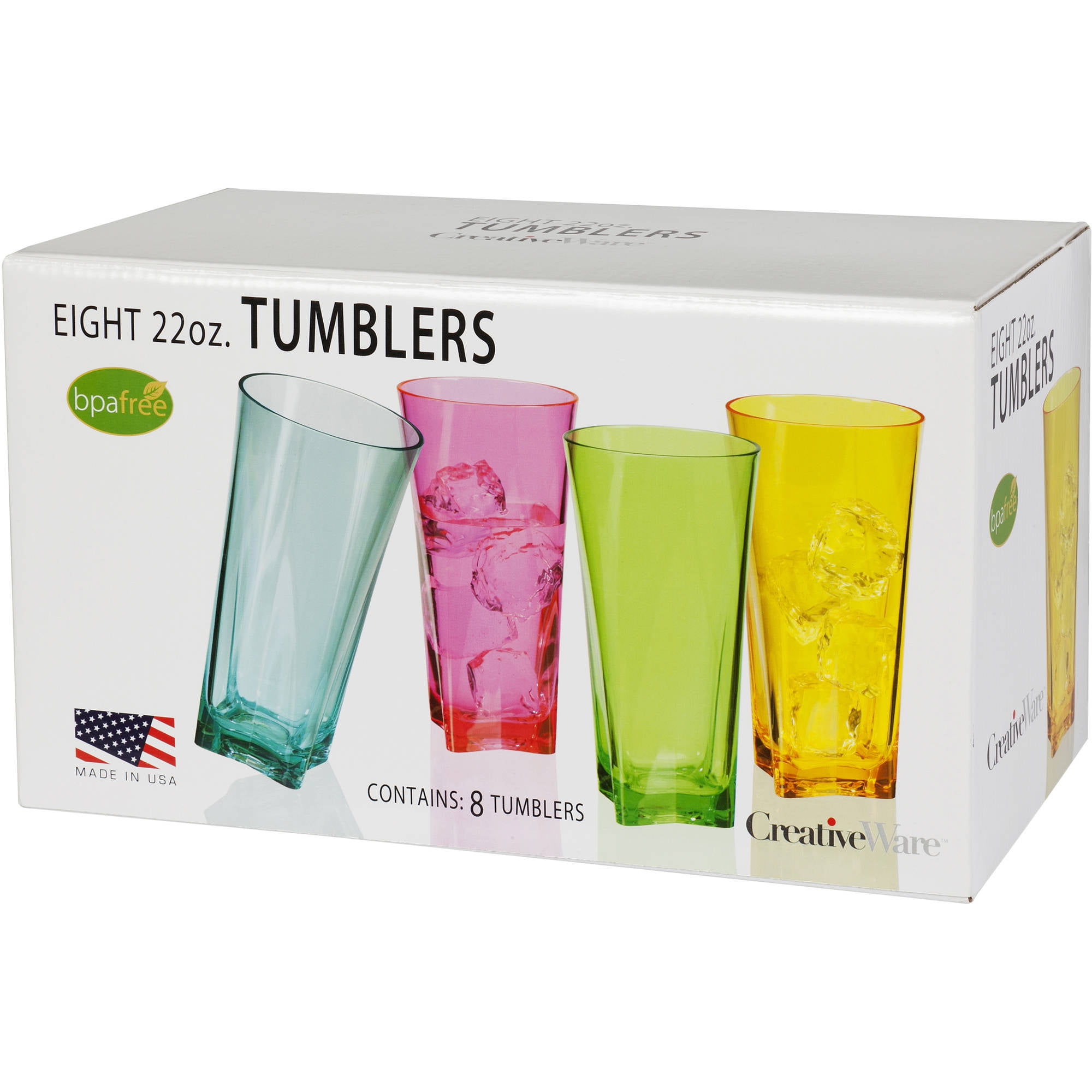Creative Ware Atlantis 20 Oz Tumbler Set Orted Colors 8pk Creative Ware Atlantis 20 Oz Tumbler Set Orted Colors 8pk